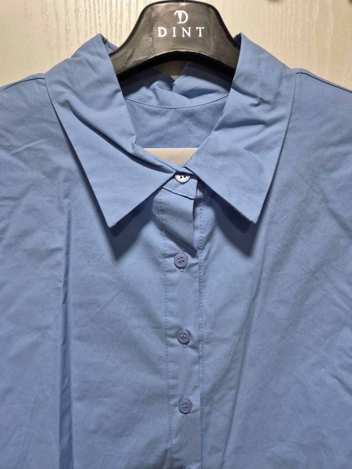 (세일)(새상품)DINT 딘트 소라색 크롭 셔츠 상품이미지5