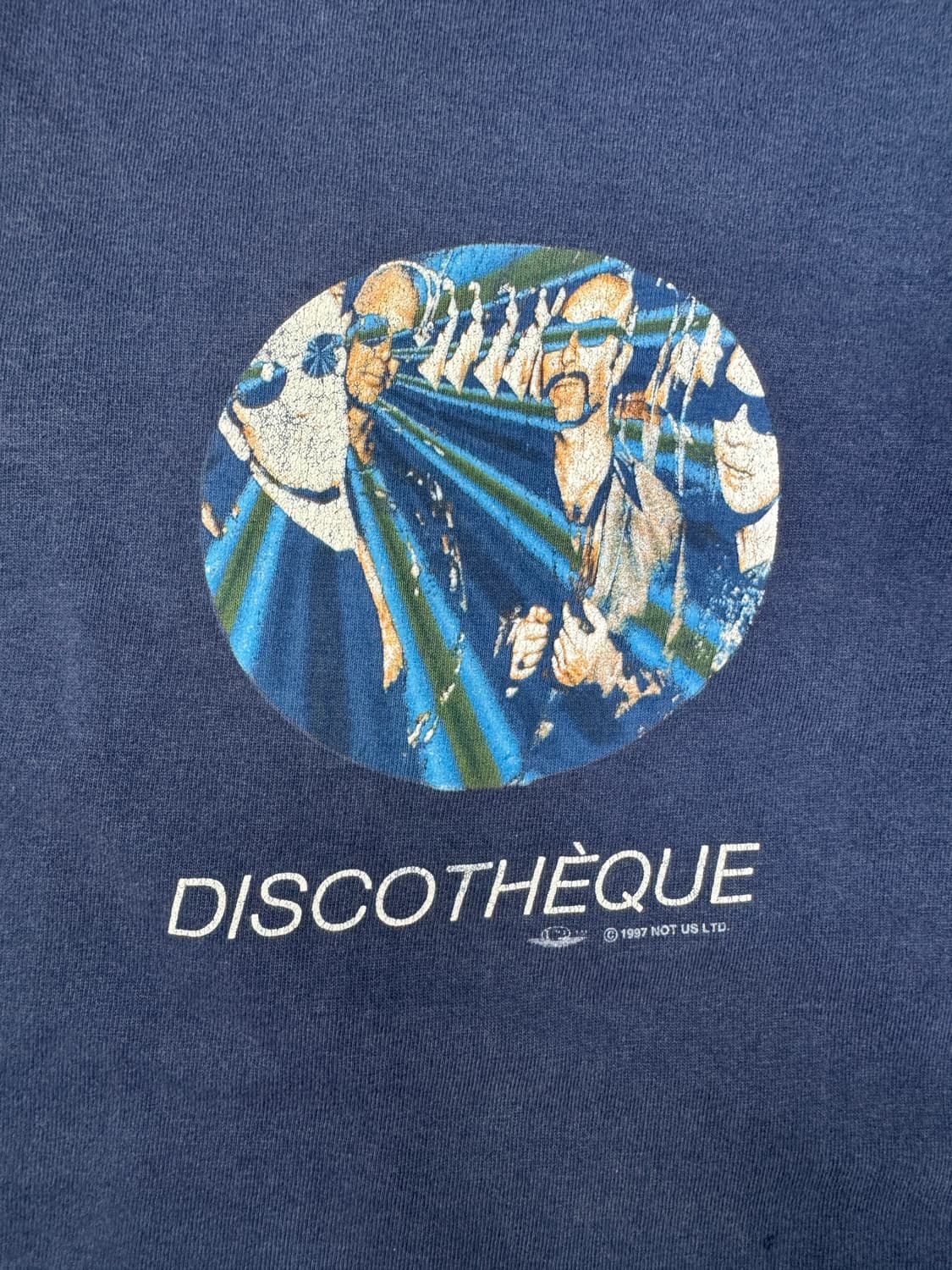 빈티지 90s 밴드 U2 디스코텍 DISCOTHEQUE 티셔츠 XL 상품이미지2