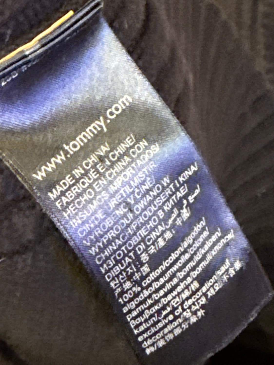 타미힐피거 블랙 니트집업 상품이미지4