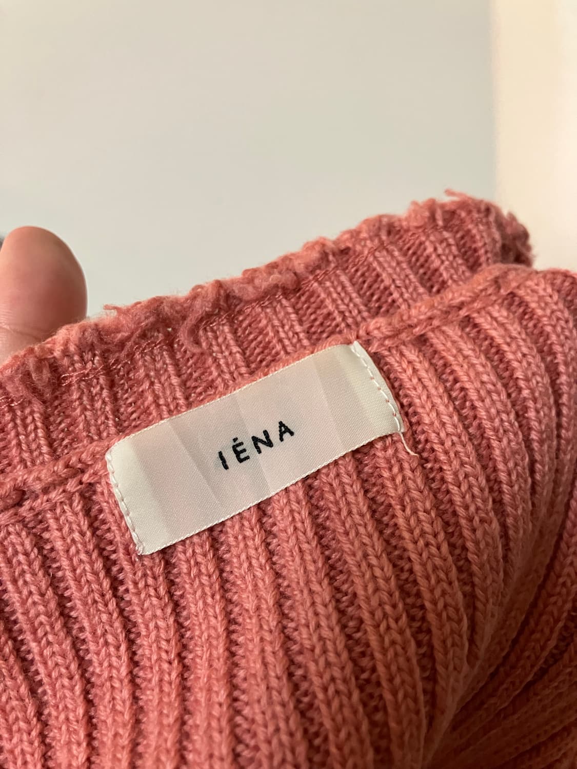 IENA 핑크 골지 니트 상품이미지6