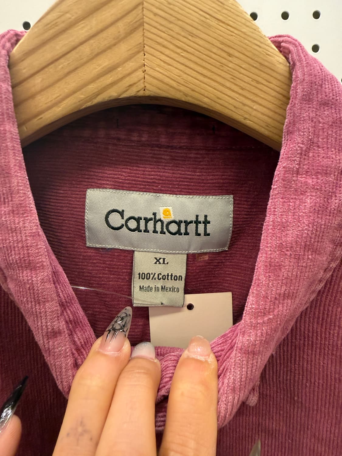 칼하트 투포켓 워크 셔츠 버건디 U956 상품이미지5