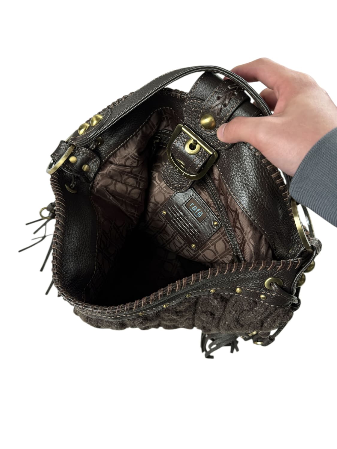 rafe new york 케이블 니트 숄더백 상품이미지5