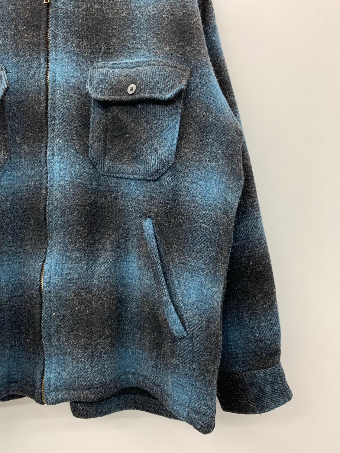 90s woolrich 옴브레 자켓 상품이미지4