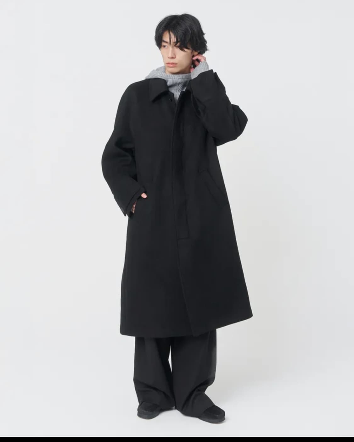 미세키서울 맨 와이드탭 발마칸 코트 상품이미지1