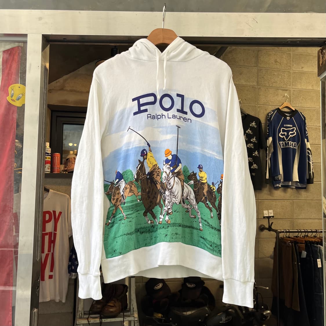 폴로 에퀘스트리안 프린트 후디 (100-105) 상품이미지3