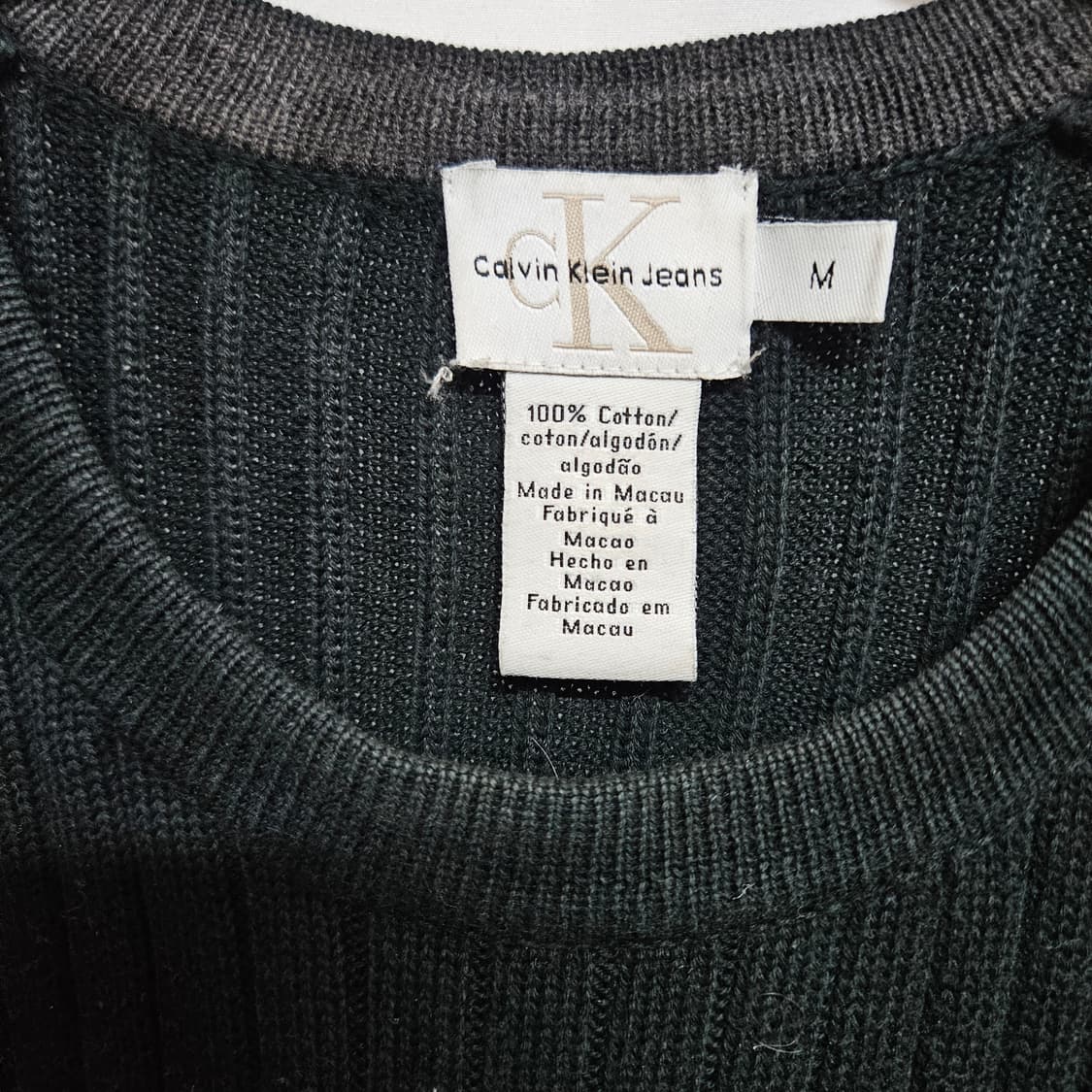 캘빈클라인 진스 골지 니트 M 상품이미지3