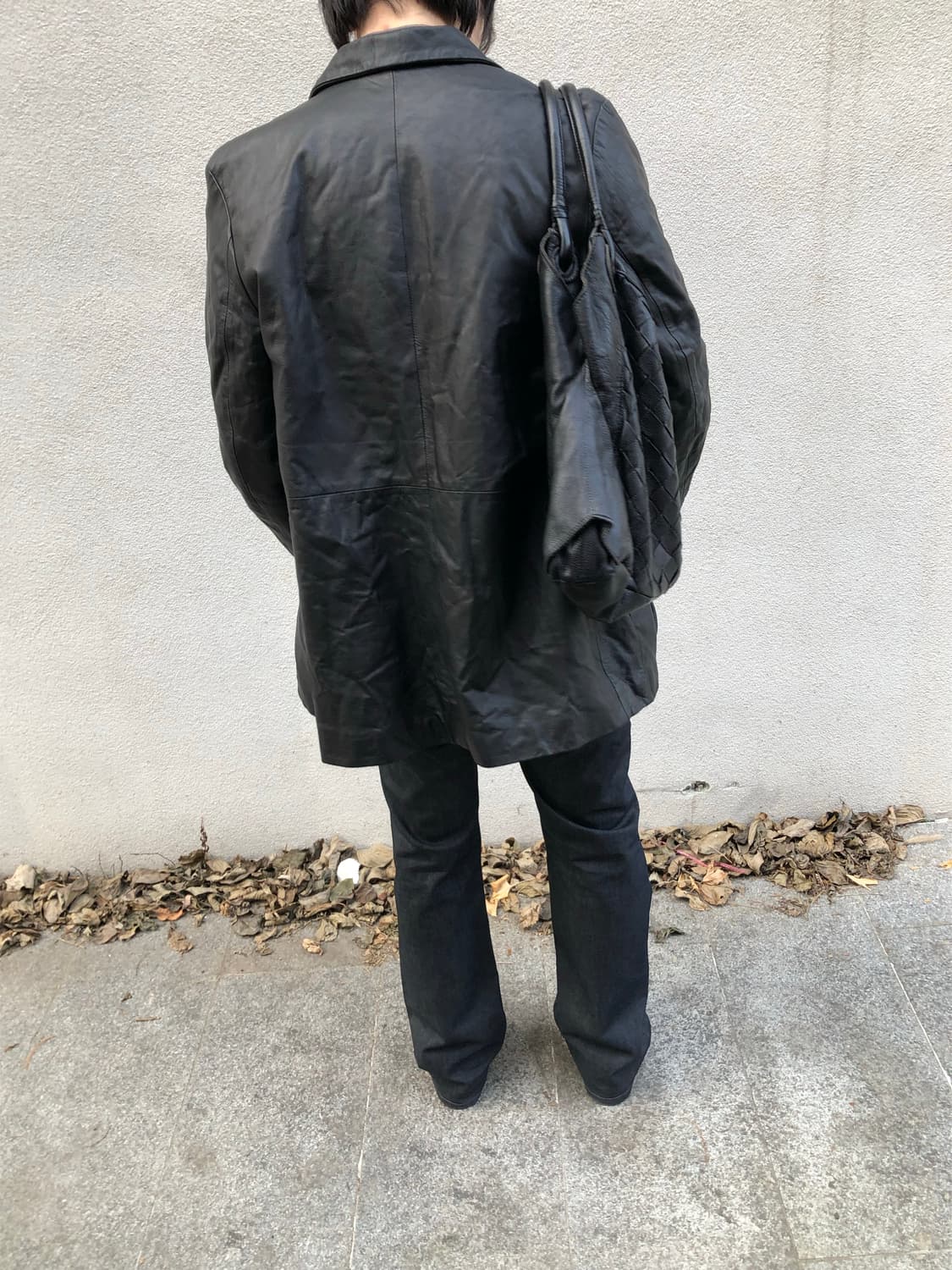 캘빈클라인 90‘s 레더 카코트 상품이미지2