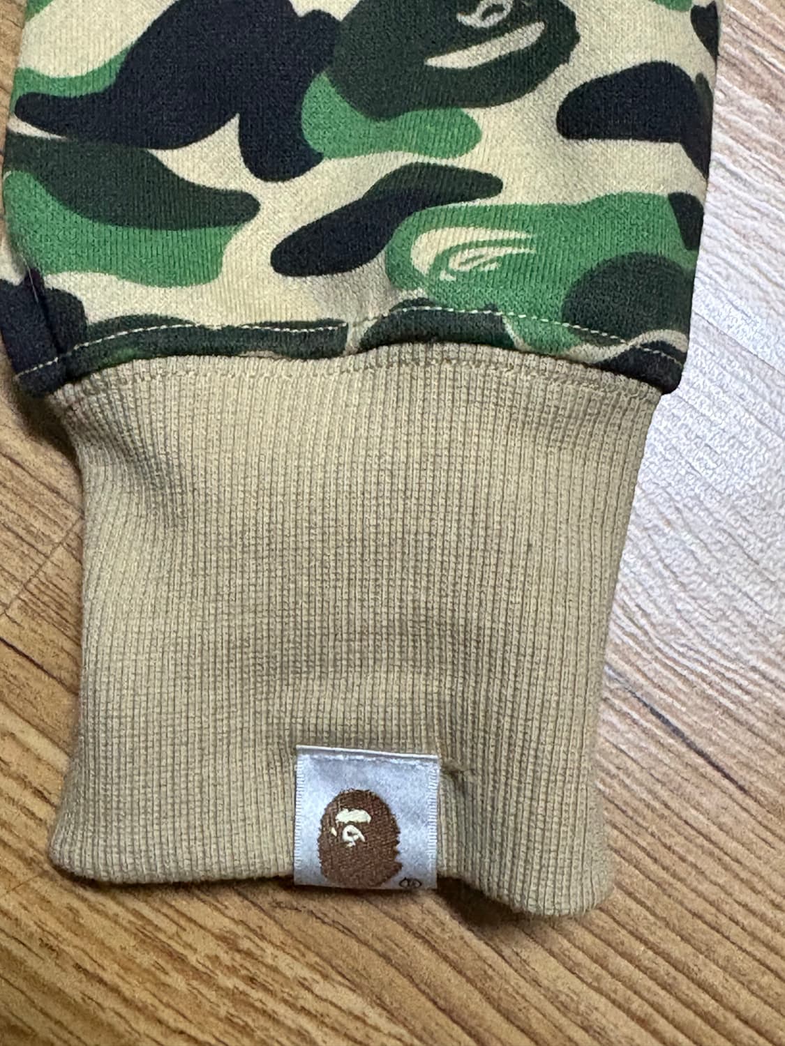 베이프 카모 샤크 후드집업 녹계 m 상품이미지3