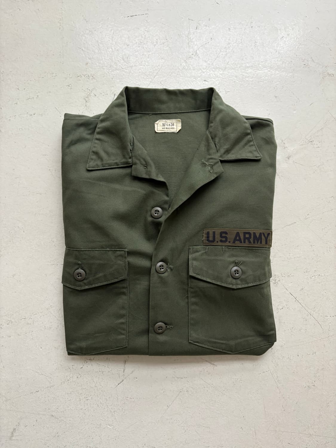 70's U.S Army og-507 Utility shirt.   상품이미지7