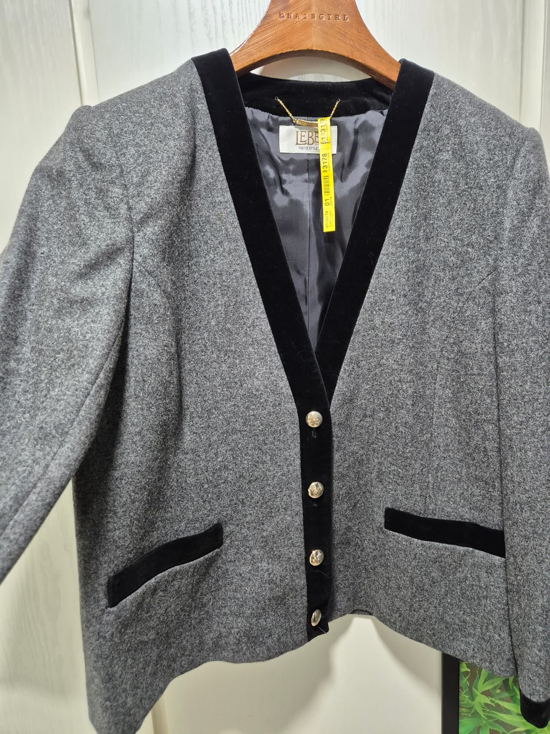 (타임세일) JPN vtg 그레이 울 혼방 자켓 상품이미지6