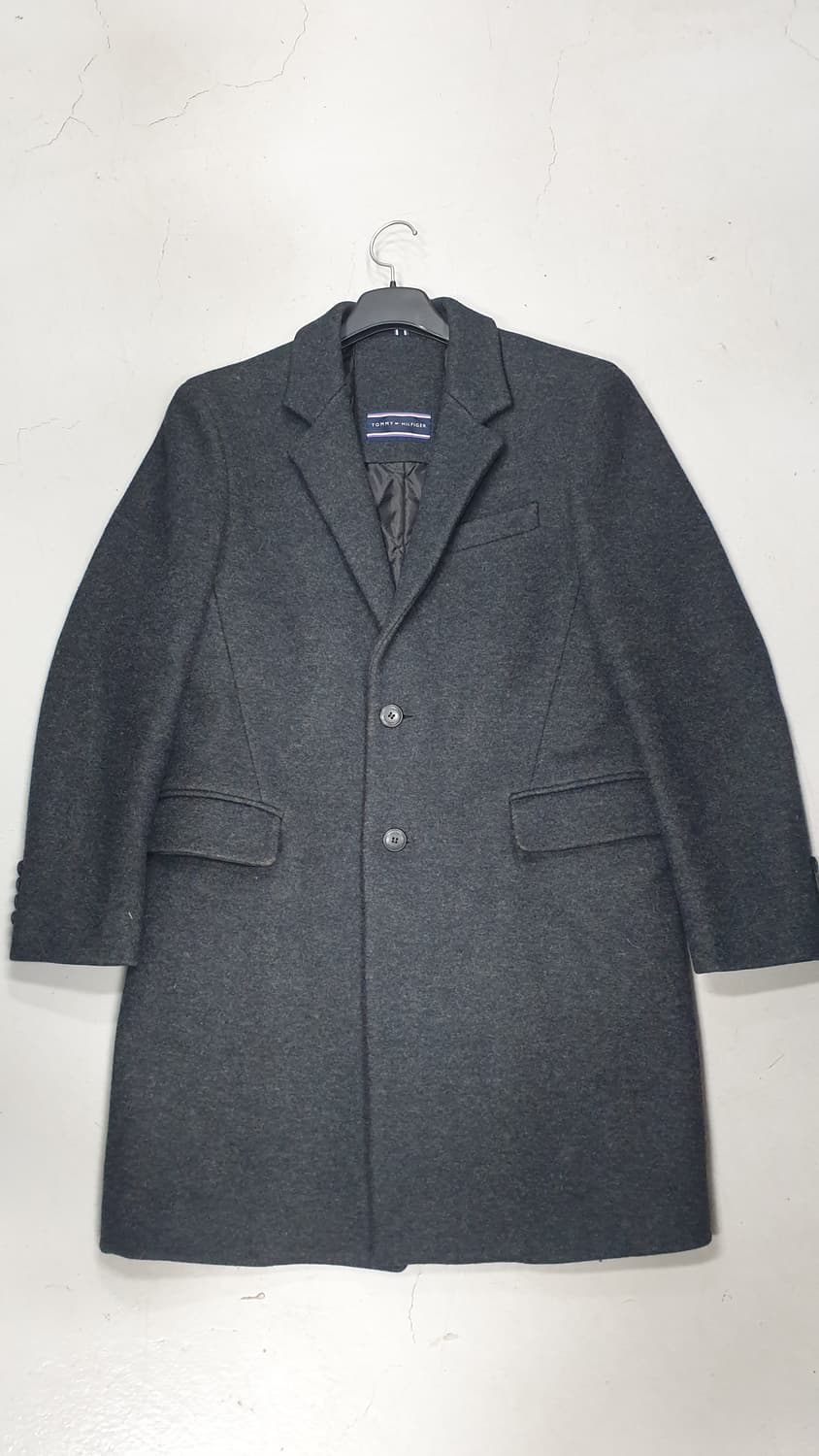 타미 힐피거 남성 싱글 코트 S 차콜 상품이미지1