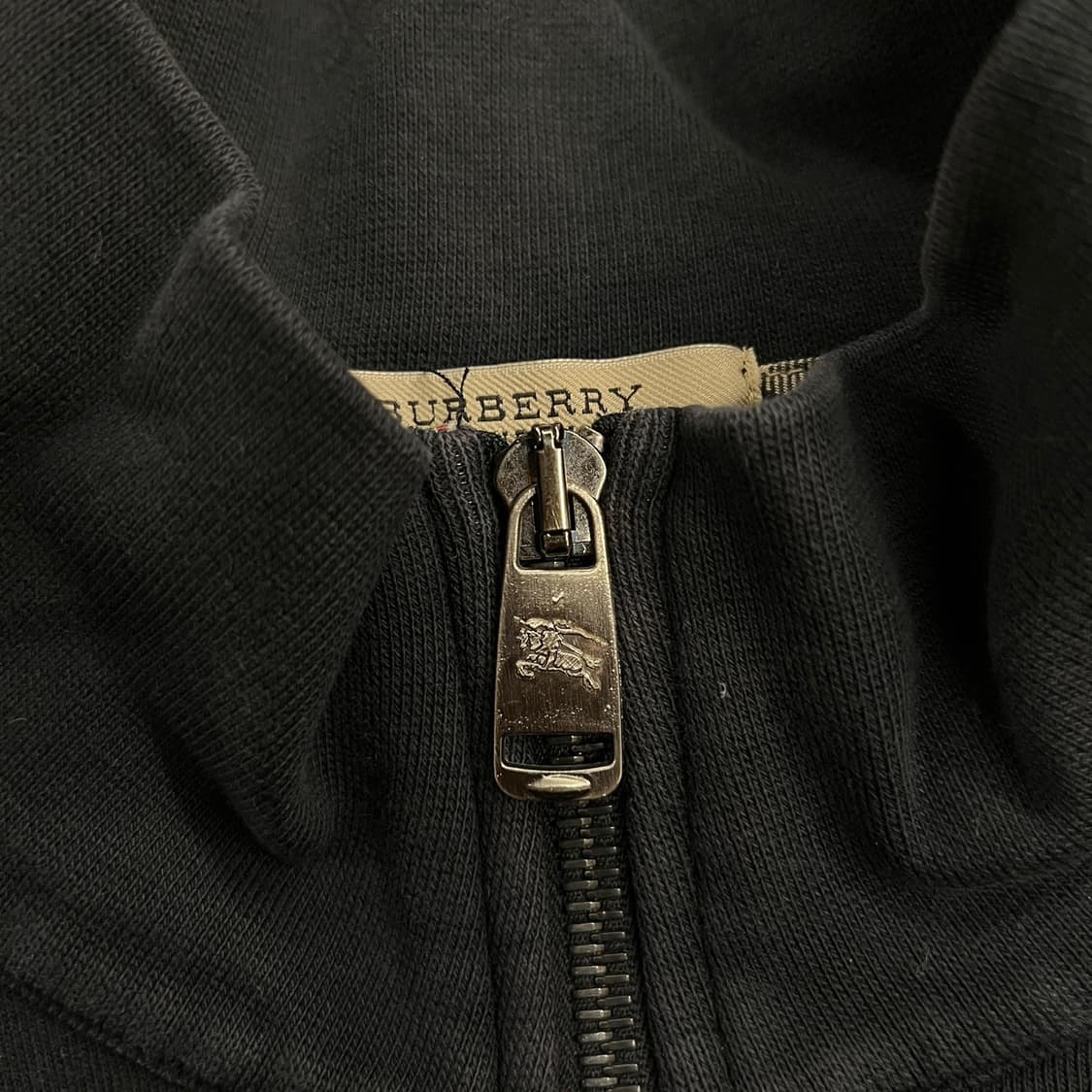 [정품/S] 버버리 런던 블랙 하프집업 맨투맨 b18 상품이미지5