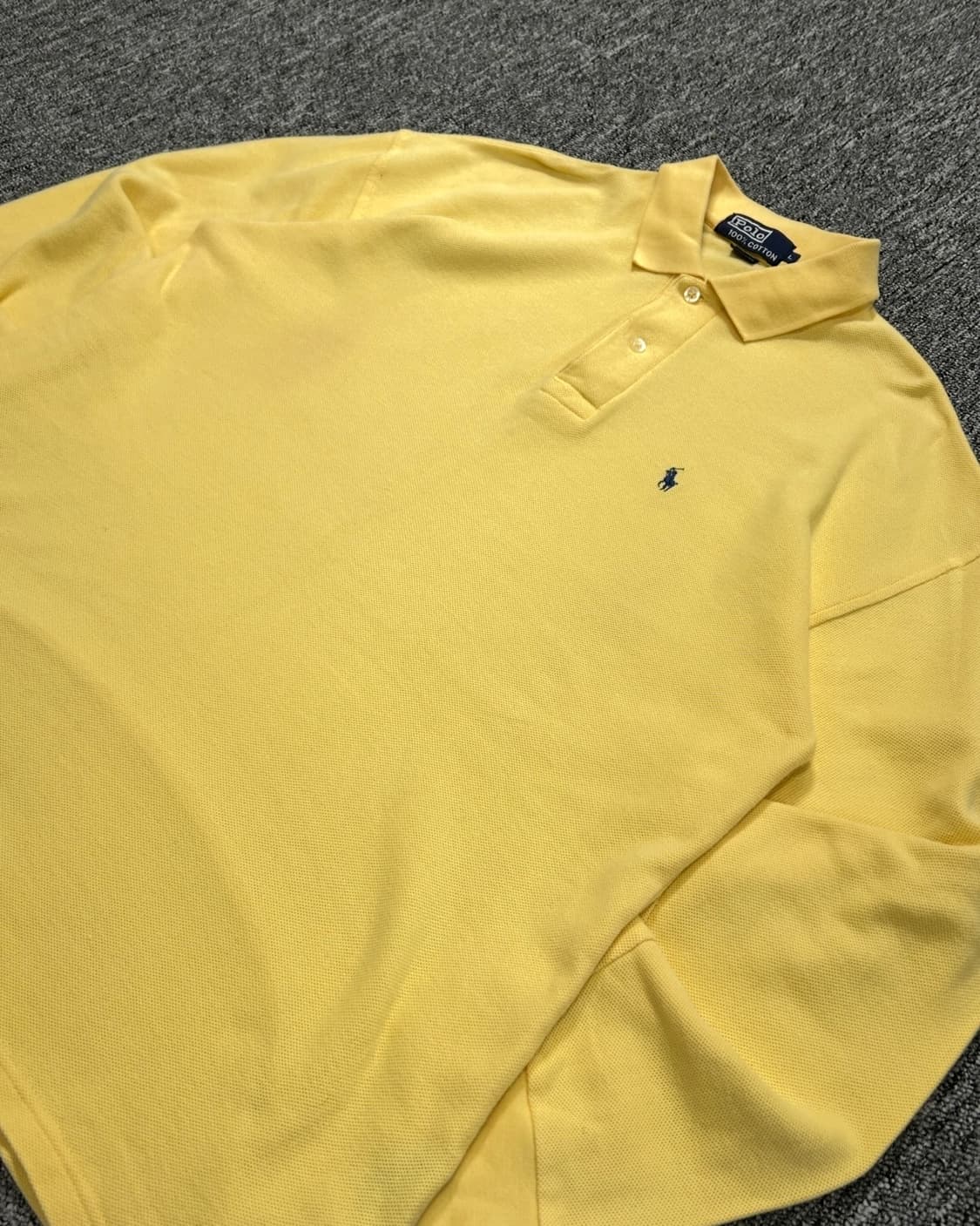 폴로 랄프로렌 옐로우 긴팔 PK 카라티  상품이미지3