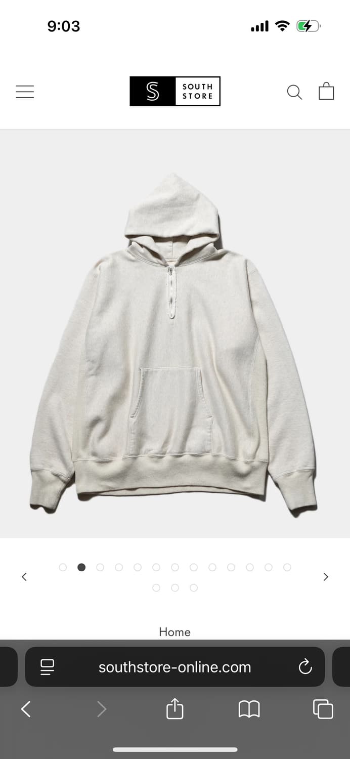 아프레쎄 하프집 스웻후디 /3sz/그레이 상품이미지1