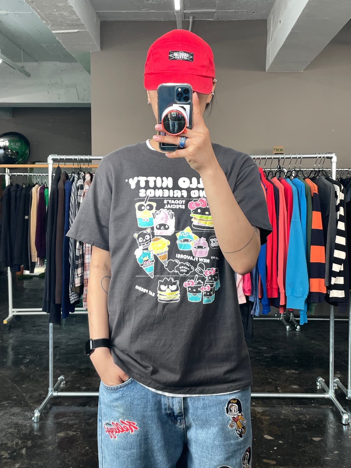 헬로 키티 프린팅 티셔츠 상품이미지1