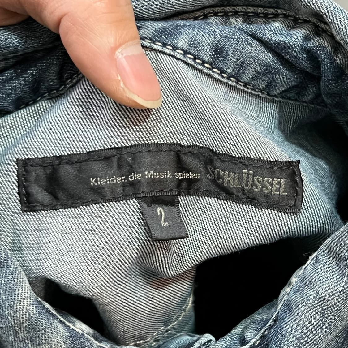  SCHLUSSEL 워시드 절개 셔츠 y15566 상품이미지6