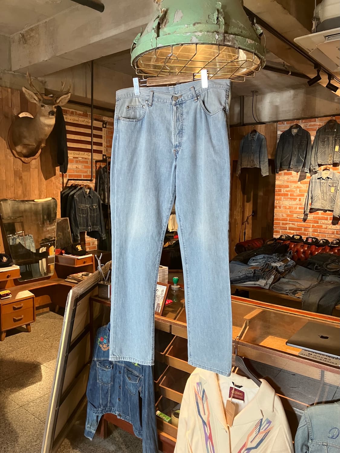 90s USA RRL 빈티지 더블알엘 5포켓 데님 팬츠 상품이미지1