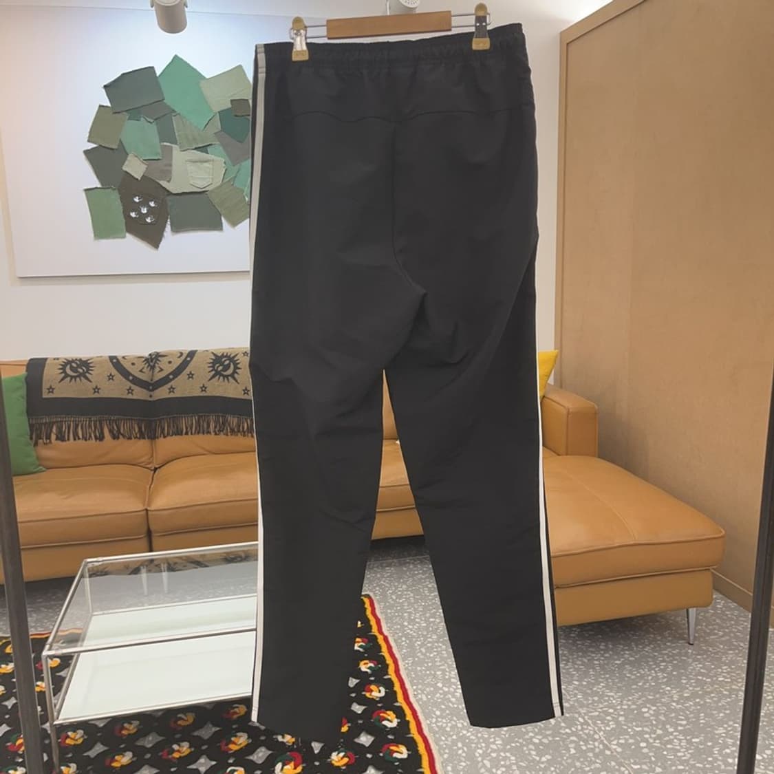 아디다스 스펠아웃 검흰 트랙탑 츄리닝바지 L C06993 상품이미지4