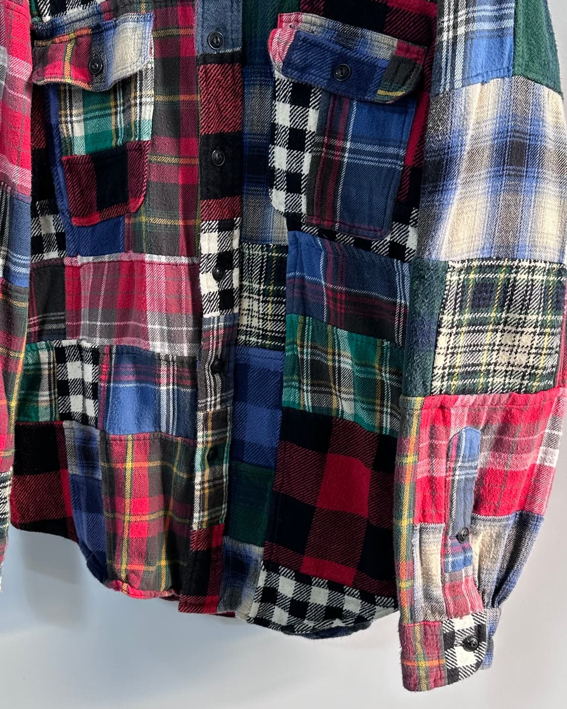 폴로 패치워크 셔츠(va.110)  상품이미지3