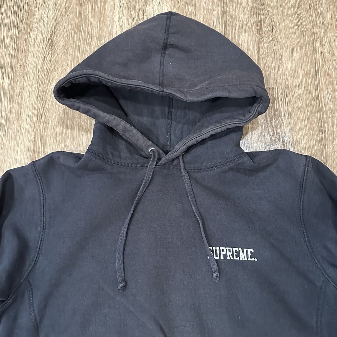 14FW 슈프림 X 러프 라이더스 풀오버 후드티 블랙 상품이미지3