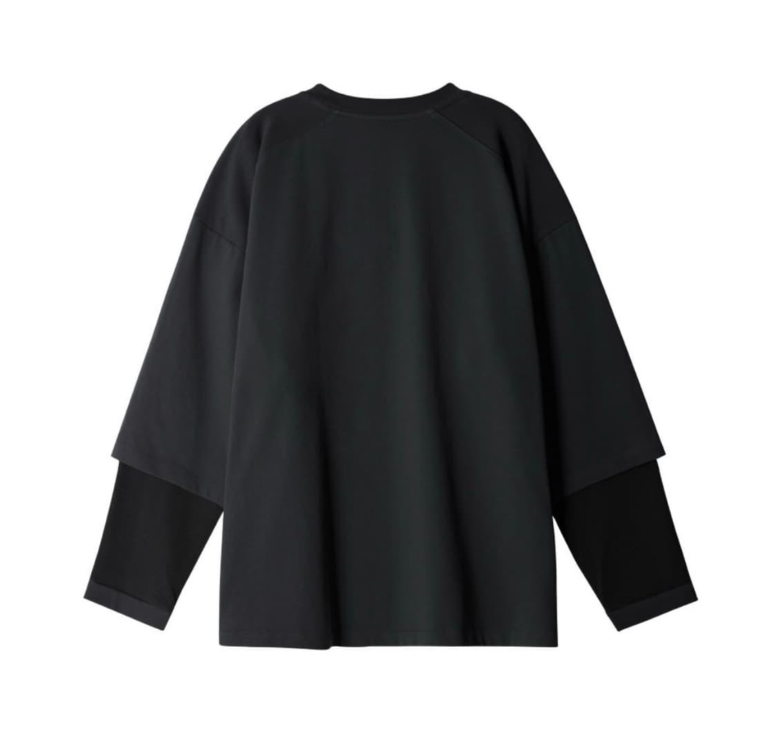 ETCE 아카이브 와플 레이어드 롱슬리브 차콜 상품이미지3