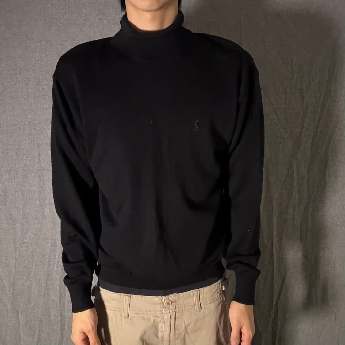 YSL 입생로랑 블랙 터틀넥 니트 상품이미지1