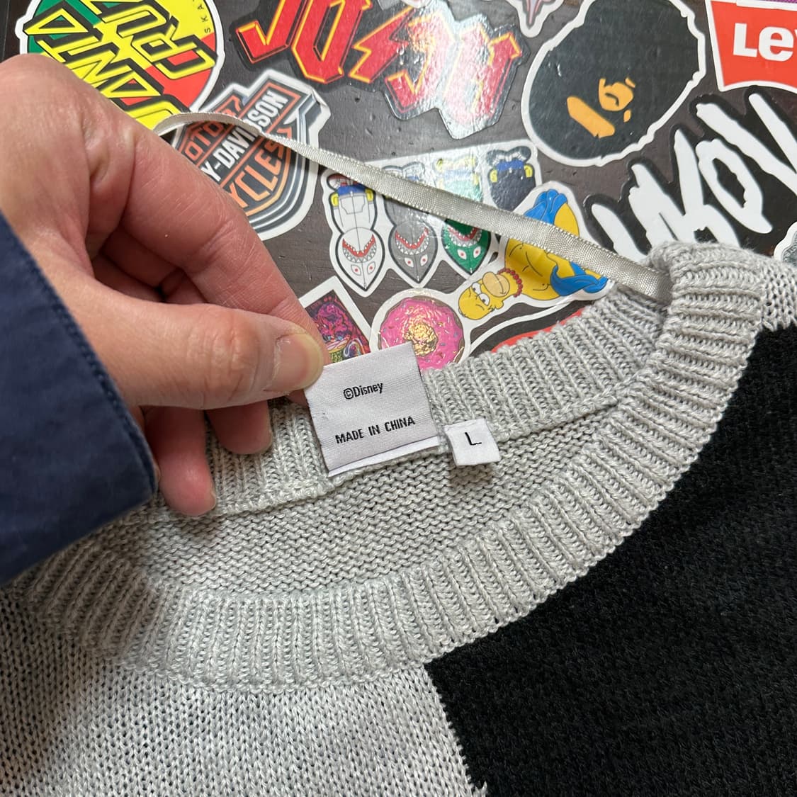 디즈니 미키 마우스 아크릴 니트 스웨터 L 상품이미지5