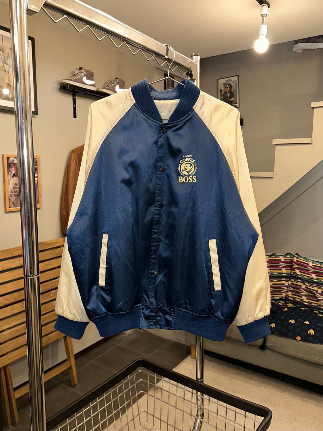 90’s Suntory Coffee Boss satin jacket  상품이미지4