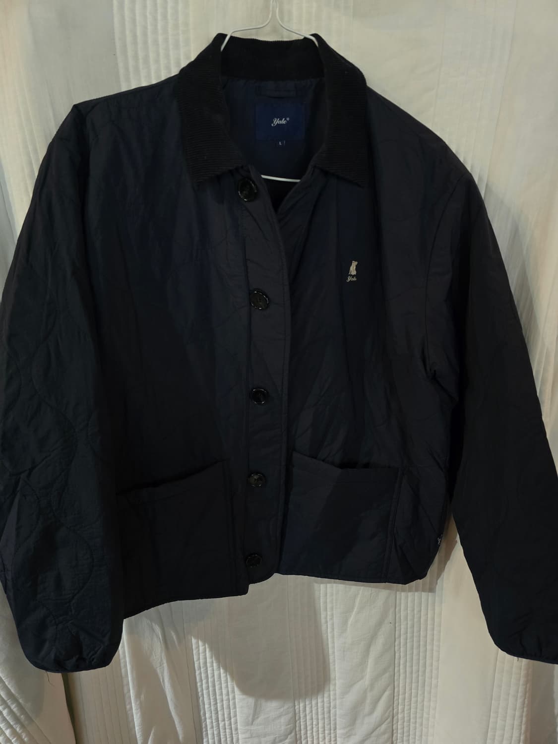 예일 네이비 퀼팅 경량자켓 상품이미지2