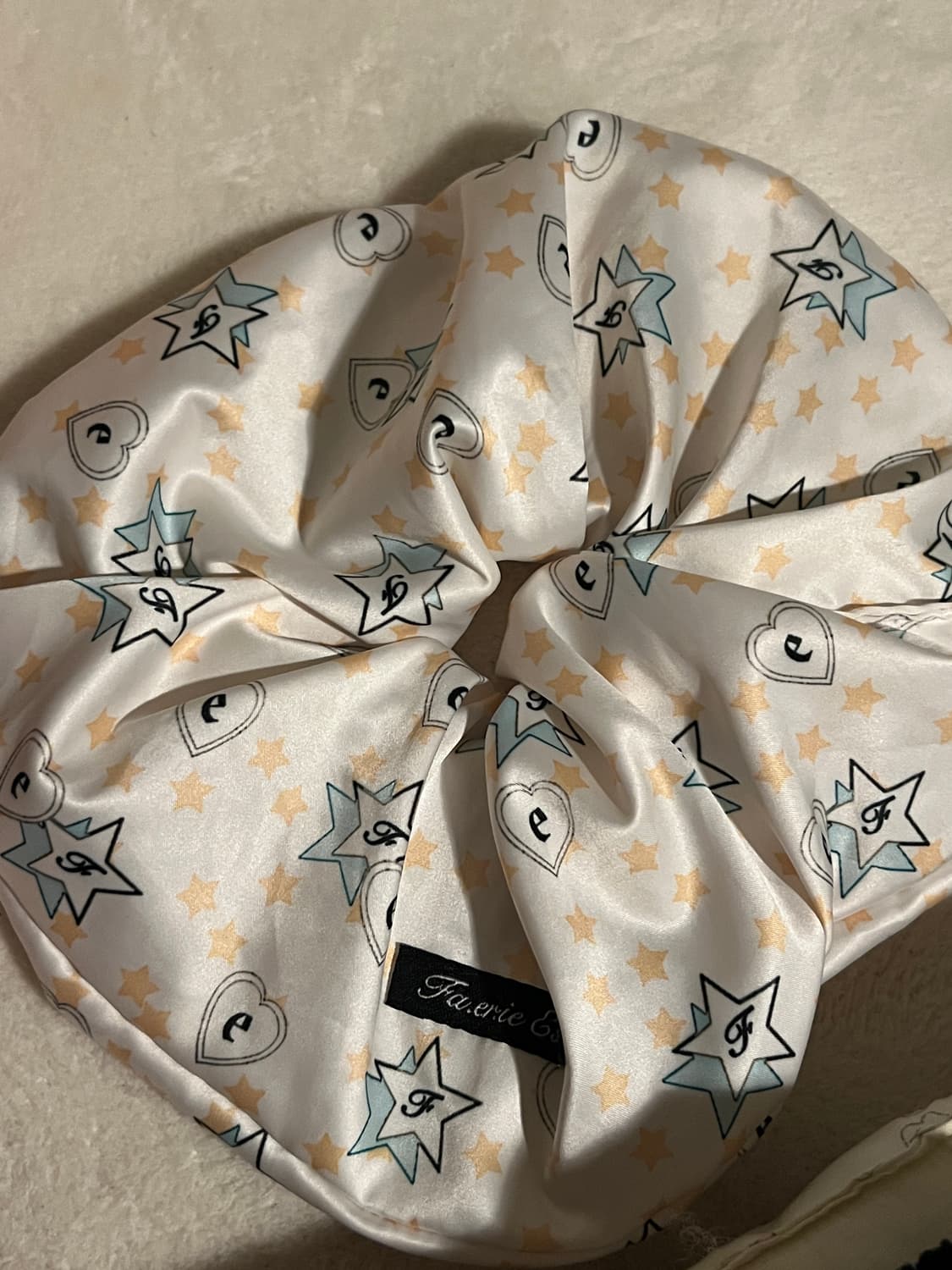 샵페어리 곱창 머리끈 popping heart&star scrunchie 상품이미지1