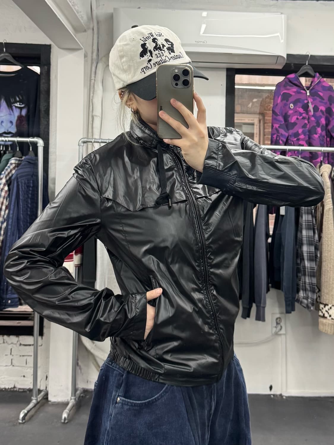 코데즈컴바인 글로시 바람막이 상품이미지4