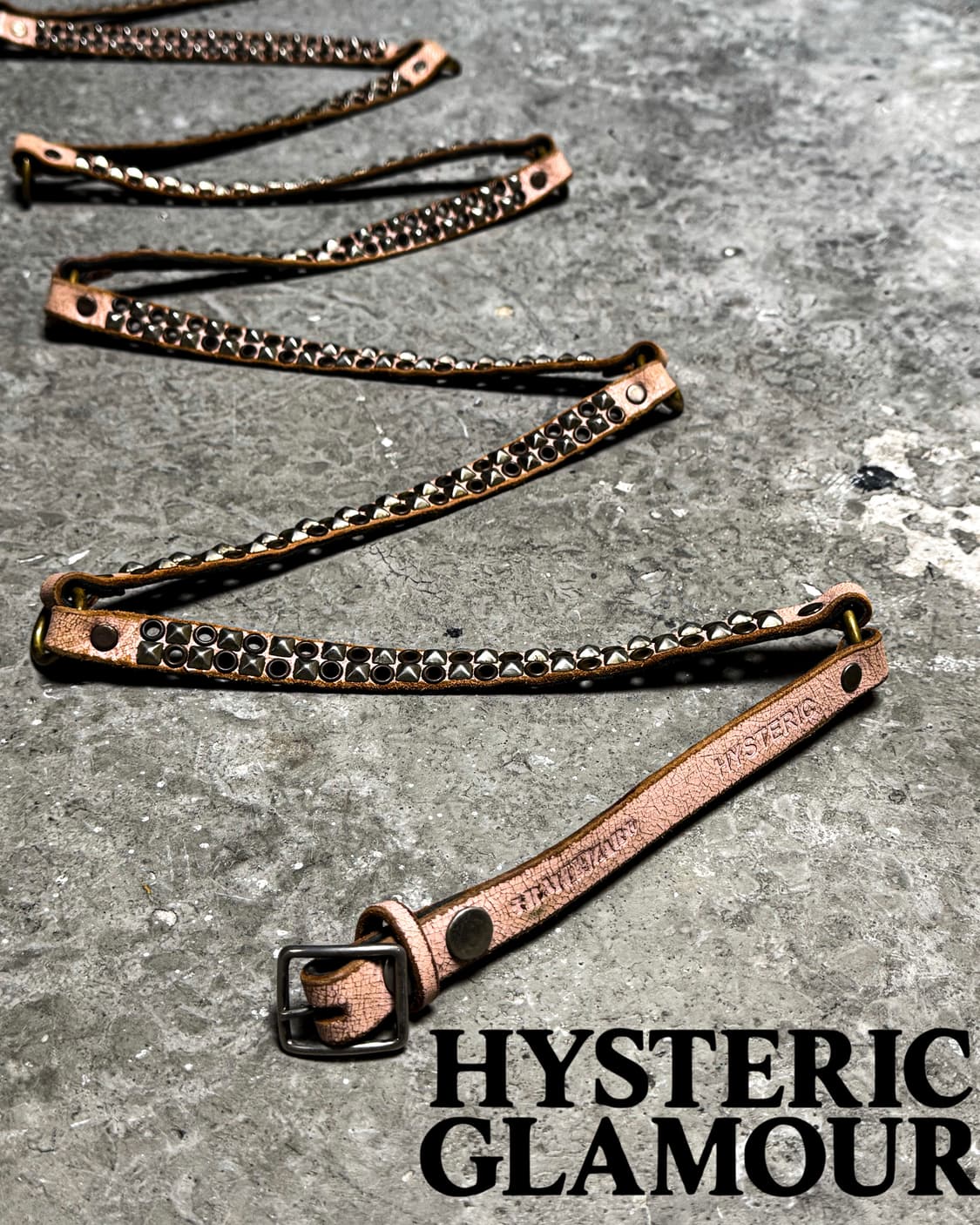 HYSTERIC GLAMOUR Multi Stud Leather Belt 상품이미지1