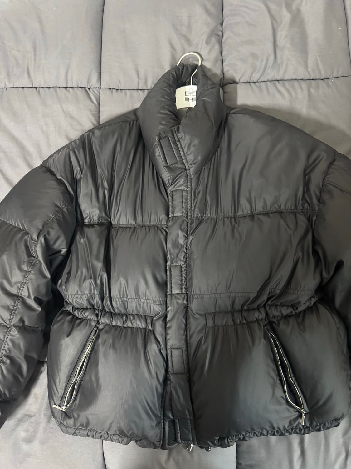 폴리테루4 벨크로 패딩  블랙 상품이미지2