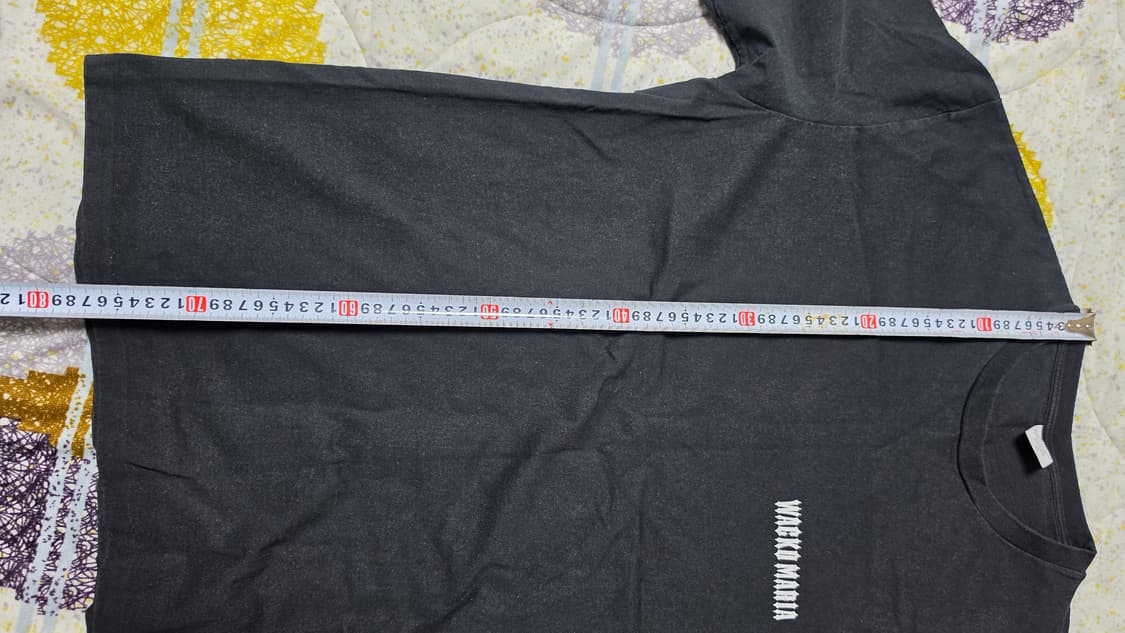 와코마리아 백로고 하프 티셔츠 블랙 XL 판매합니다 상품이미지6