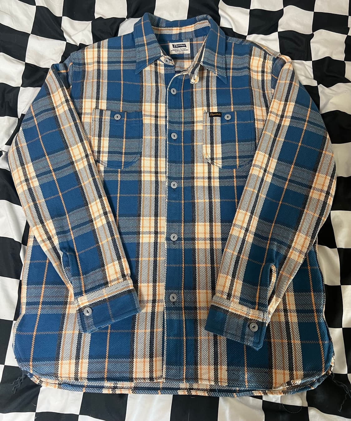 페로우즈 플란넬 워크셔츠 XL사이즈 판매 상품이미지1