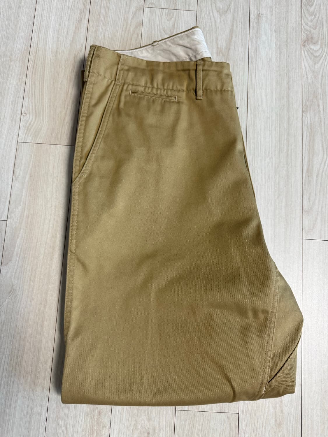 나나미카 와이드 치노 34 카키베이지 상품이미지5