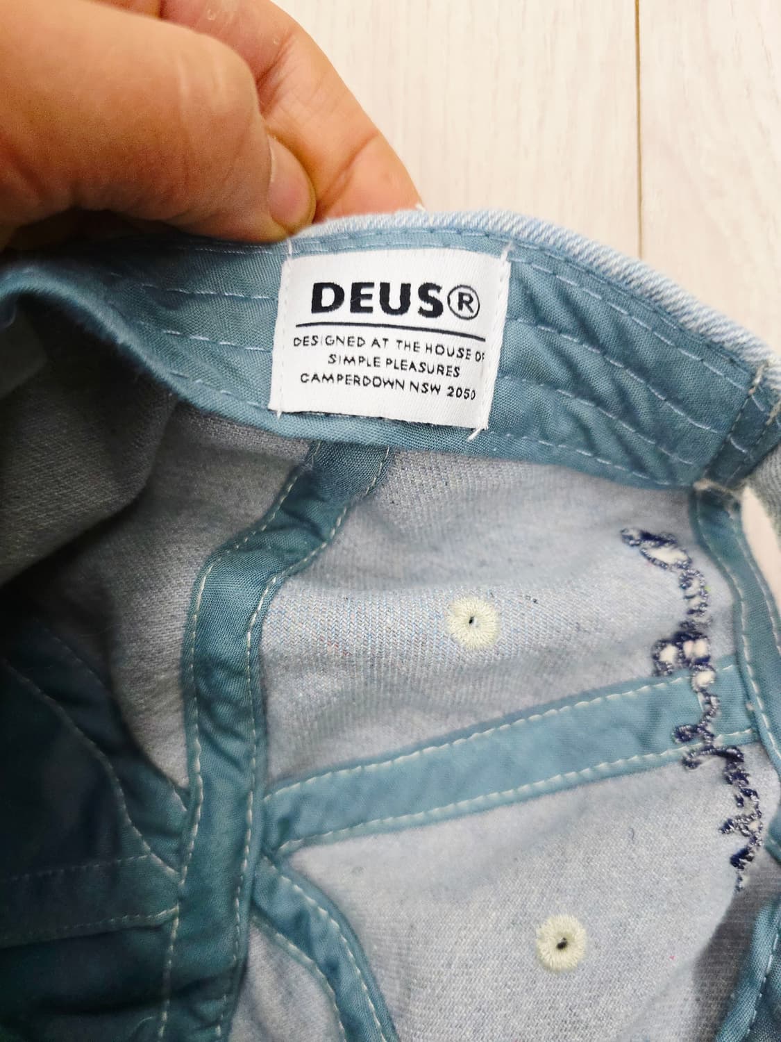 데우스  엑스 마퀴나 -오르티즈 데님 캡(Ortiz Denim Cap)  상품이미지2