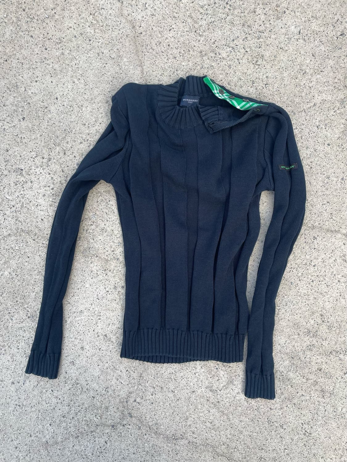 Burberry golf navy knit 상품이미지1