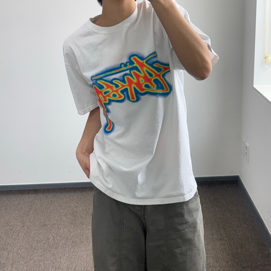 Stussy 스투시 써멀 스탁 화이트 반팔  상품이미지2