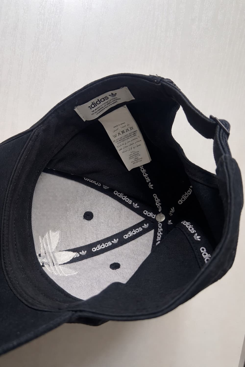 아디다스 모자 트레포일 베이스 볼캡 블랙 상품이미지3