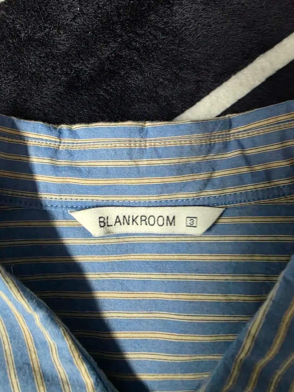 블랭크룸 스트라이프 셔츠 3 앤티크 블루 상품이미지2