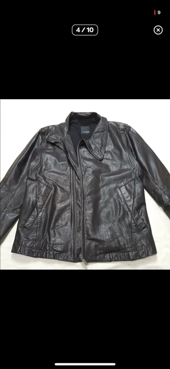 코데즈컴바인 하이넥 레더자켓 상품이미지4