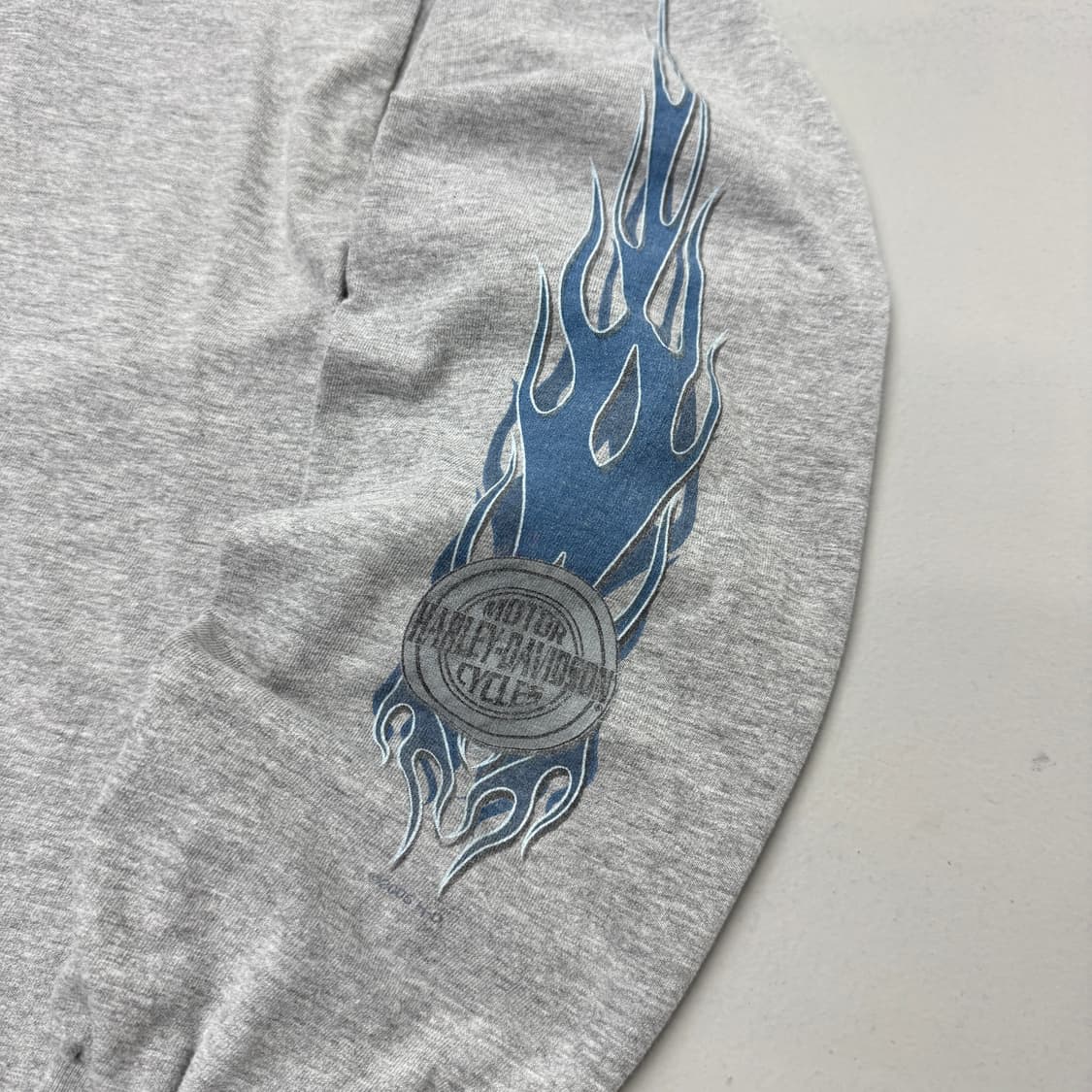 할리데이비슨 00s 블루 플레임 불꽃 롱슬리브 상품이미지6