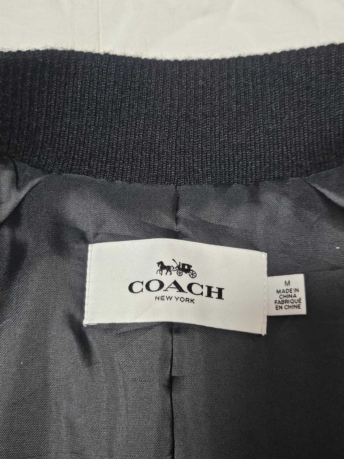 코치 레더 바시티 자켓 상품이미지6