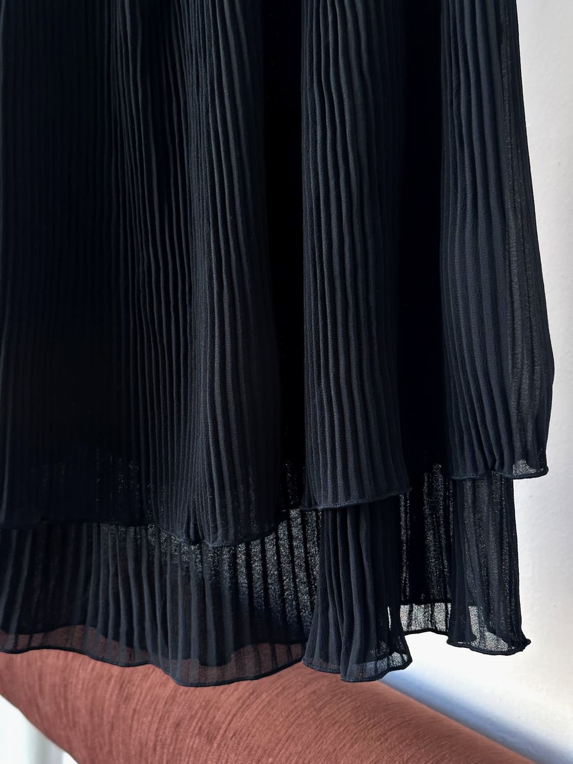 Banded layer pleats design mid skirt 상품이미지4