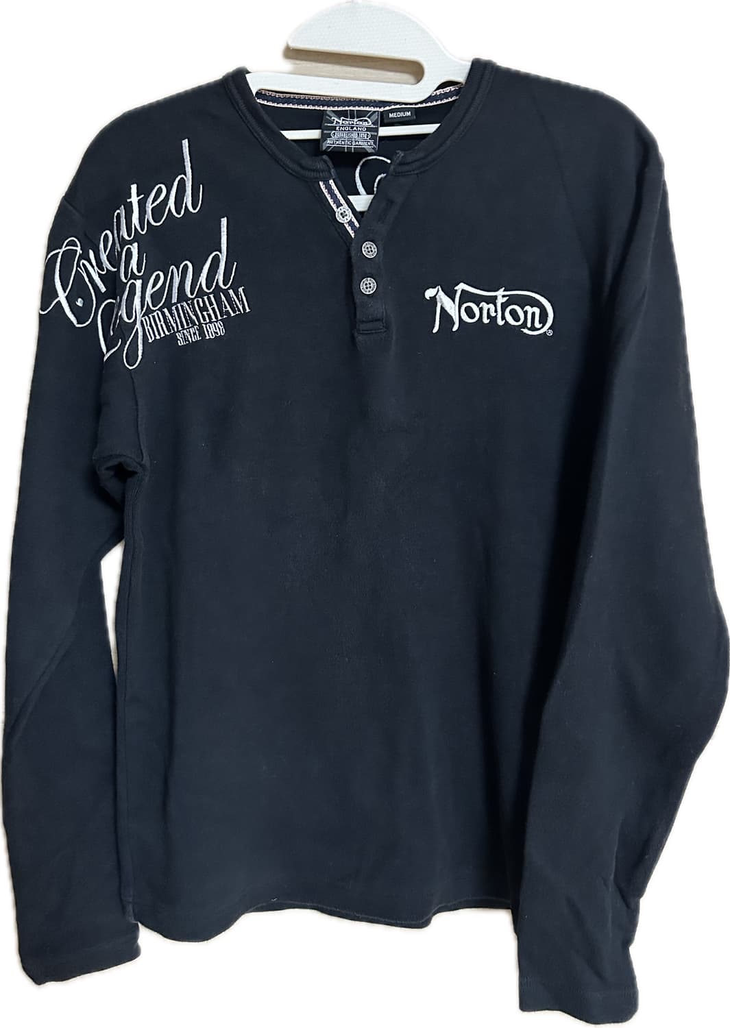Norton Y2K 펑크 자수프린팅 롱슬리브 M 상품이미지1