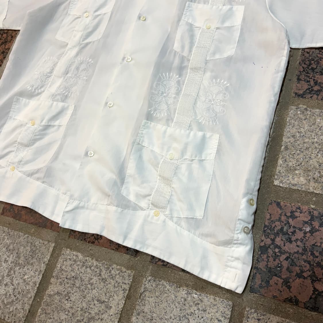 80s 빈티지 구아야베라 셔츠 (2XL) 상품이미지3