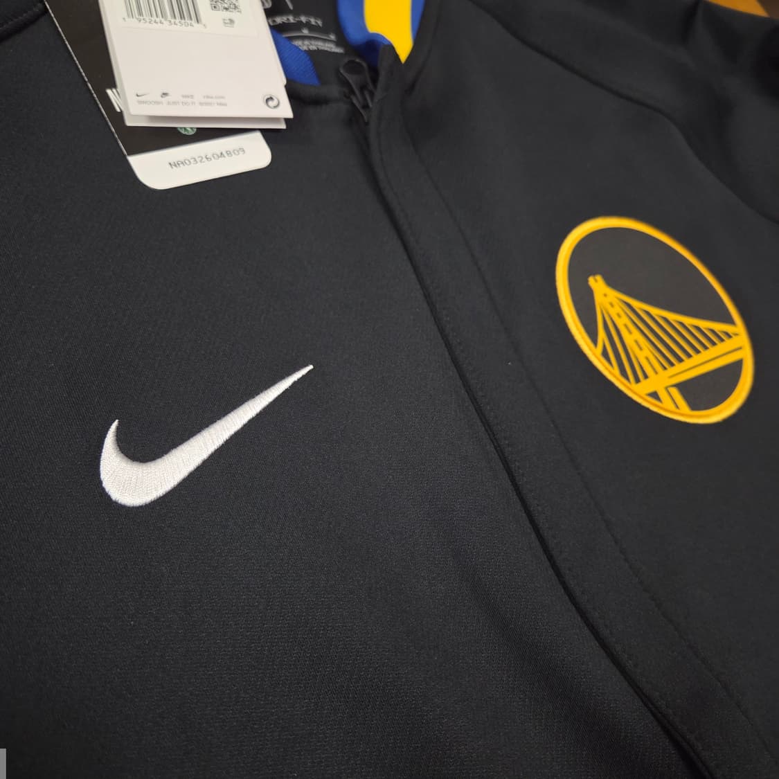 나이키 골든스테이트 워리어스 웜업 집업 자켓 nba 농구 상품이미지4