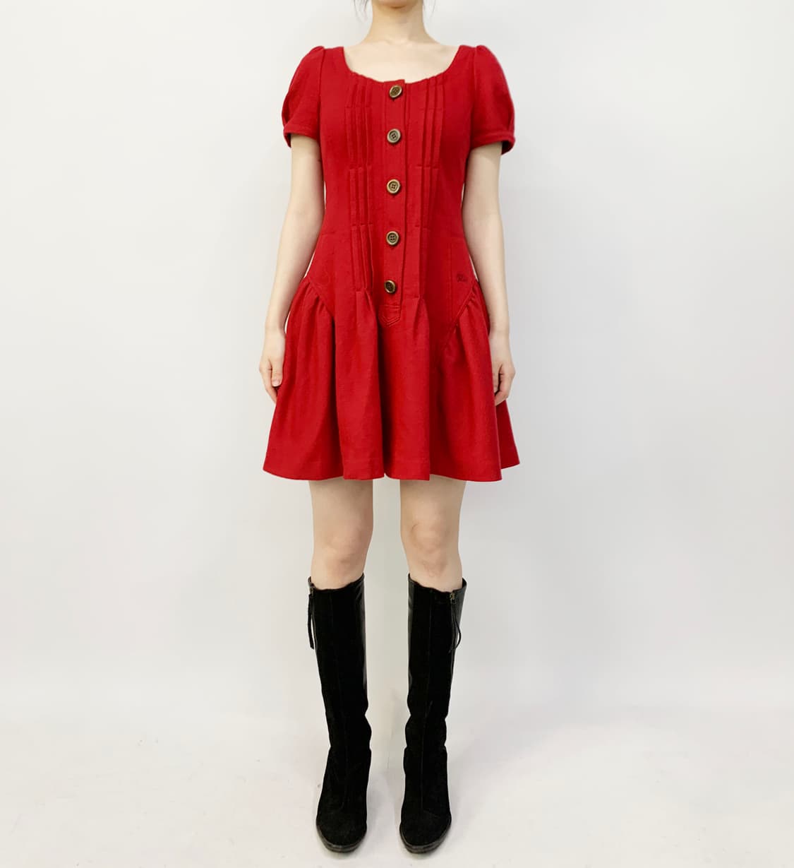 버버리 울 반팔 원피스 상품이미지1