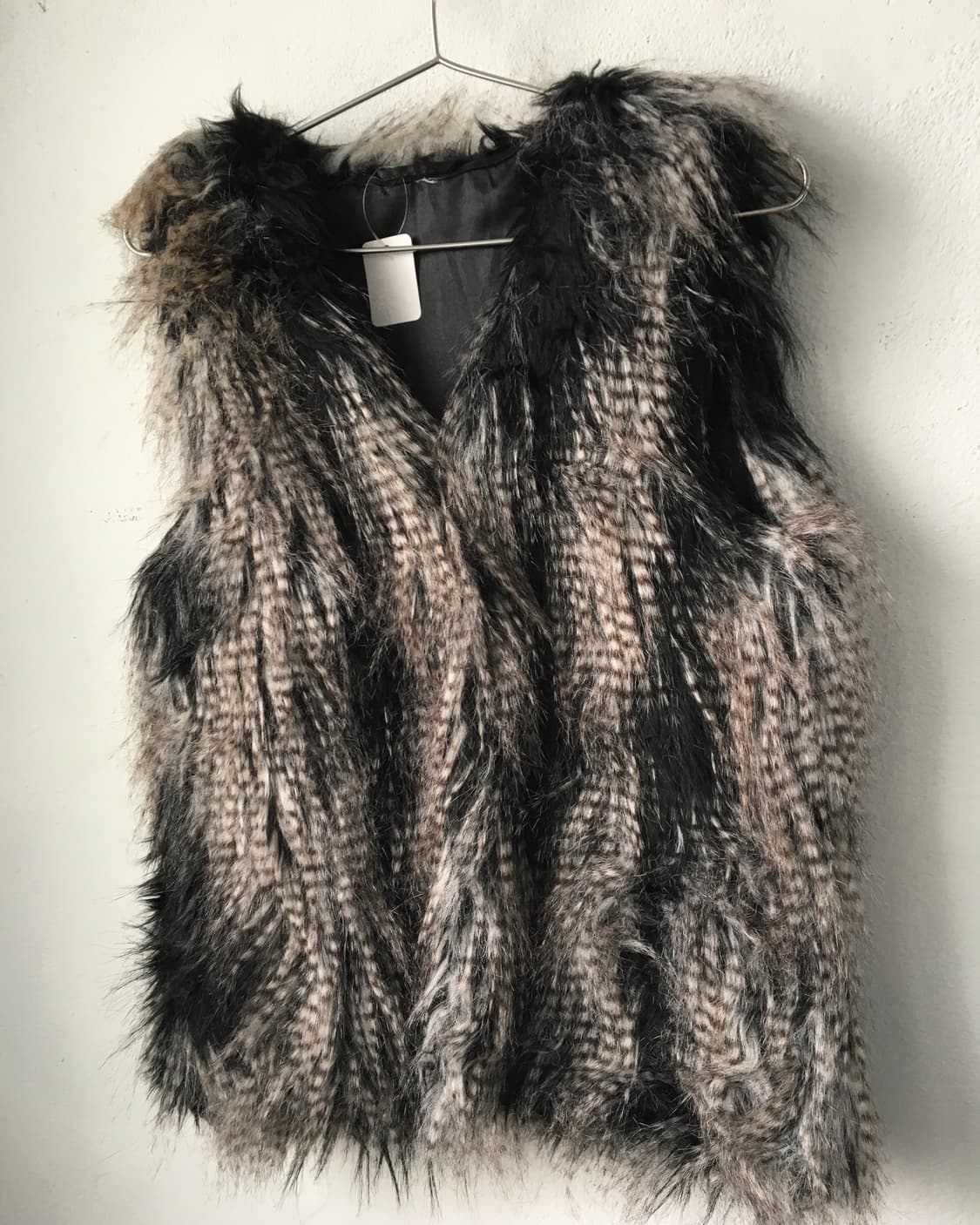 Fake fur feather mood vest 상품이미지4